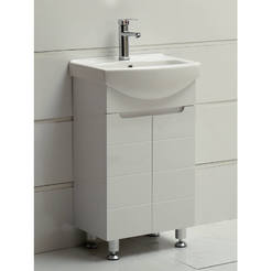 PVC Bathroom cabinet with sink, smooth closing 50 x 42 x 85 cm ICP 5041 NEW