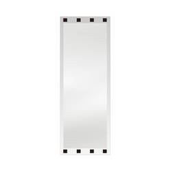 Bathroom mirror with facet 50 x 120 cm, black squares, Iris