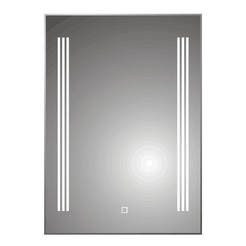 Bathroom mirror 50 x 70 cm - with LED lighting and touch screen