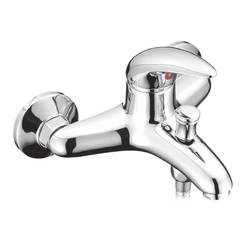Wall-mounted bath / shower faucet complete with accessories, Piedmont
