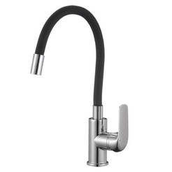 Kitchen faucet Elza standing flexible winch color black BKE761D