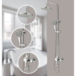 Shower system with mixer - stationary and mobile shower Jason