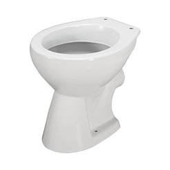Standing toilet bowl with back drain Seva Duo white