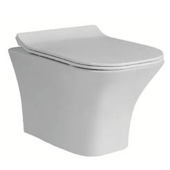 Hanging toilet bowl with Soft Close seat