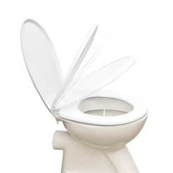 Toilet seat SC with delayed fall white
