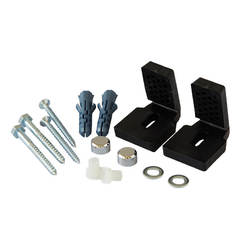 Fasteners for concealed installation of a monoblock