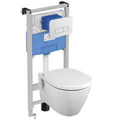 Комплект для ванной - встроенная конструкция с унитазом и сиденьем Connect