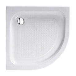 Oval acrylic shower tray 90 x 90 cm