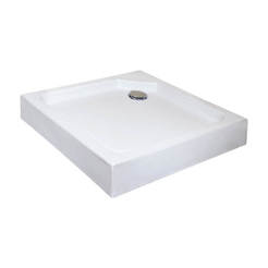 Acrylic shower tray, square 90 x 90 cm