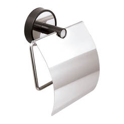 Toilet paper holder with lid, wall mount Optimo