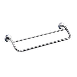 Wall holder for towels and bath towels - double rod 50 x 10 x 12 cm Moderno