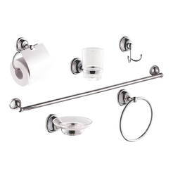 Set of bathroom accessories 6 parts