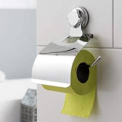 Toilet paper holder with Bestlock Bath vacuum