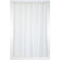 PVC bathroom curtain 180 x 200 cm white, with rings