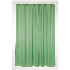 PEVA bathroom curtain 180 x 200 cm green, with rings