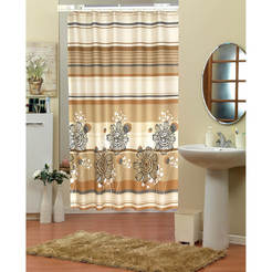 Bathroom curtain 180 x 200 cm Jackline BSA7708-V3, with rings