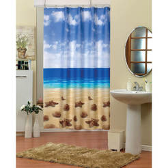 Bathroom curtain 180 x 200 cm Jackline BS10019, with rings