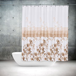 Bathroom curtain 180 x 200 cm Tropik Autumn, with rings
