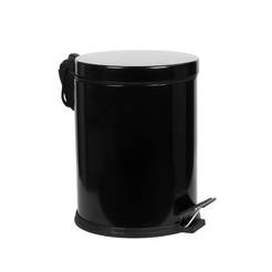 Toilet basket 5l with pedal, black color 350105B