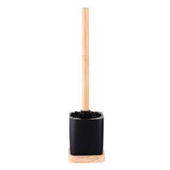 Toilet brush polyresin and wood