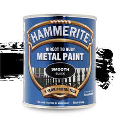 Краска алкидная по металлу Hammerite Direct to Rust - 750мл, черный глянец