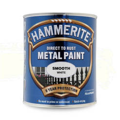 Краска алкидная Hammerite Direct to Rust - 750мл, белый глянец