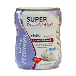 Краска алкидная с тефлоном - 650мл, супер белая