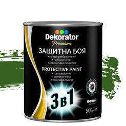 Alkyd paint for metal 3in1 - 500ml, green