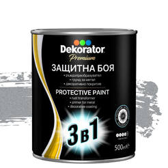 Alkyd paint 3in1 0.5l silver