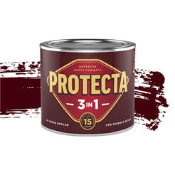 Enamel for metal Protecta 3 in 1 - 500ml, cherry red