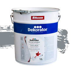 Extra alkyd paint for metal and wood Gray RAL7046, 18l