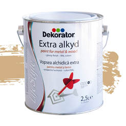 Extra alkyd paint for metal and wood Beige RAL1001, 2.5 l