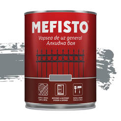 Alkyd paint Mefisto - 650ml, gray RAL 7046