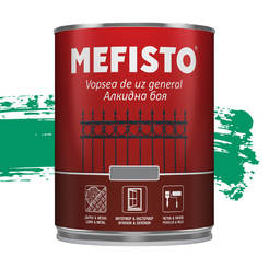Краска алкидная Mefisto - 650мл, зеленая RAL 6032