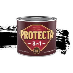 Enamel for metal Protecta 3 in 1 - 500ml, black matt
