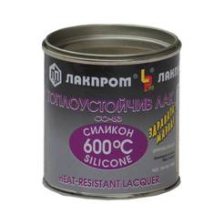 Heat-resistant silicone varnish 300g - up to 600°C black