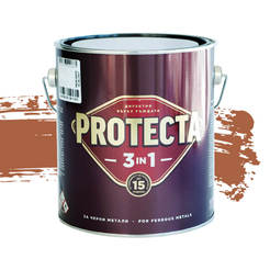 Eмайллак за метал Protecta 3 в 1 - 2.5л, стара мед