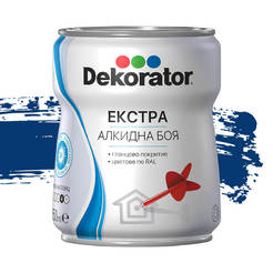 Alkyd paint for metal and wood Extra - 650ml, traffic blue RAL 5017