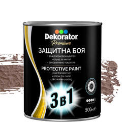Alkyd paint 3in1 0.5l copper hammer