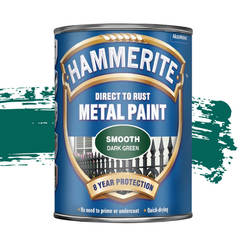 Краска алкидная Hammerite Direct to Rust 750мл темно-зеленый глянец