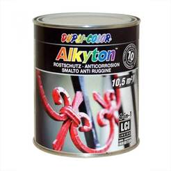 Краска по металлу кованая антикоррозионная 4в1 Alkyton антрацит 930мл
