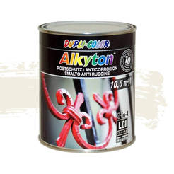 Антикоррозийная краска по металлу 4в1 Alkyton white 937ml RAL 9010