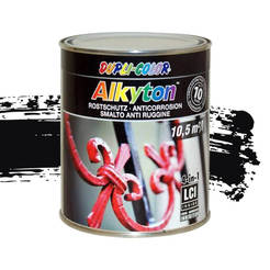 Краска антикоррозийная по металлу 4в1 Alkyton черная матовая 750мл RAL 9005