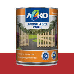 Alkyd paint for metal and wood Slightly glossy - 650ml, RAL 3002 carmine red
