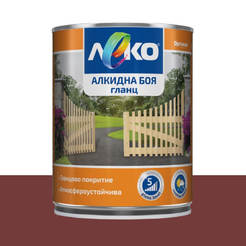 Alkyd paint for metal and wood Slightly glossy - 650ml, RAL 8012 red-brown
