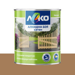 Alkyd paint for metal and wood Light satin - 2.5l, coffee ORGAHIM