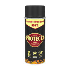 Heat-resistant spray Protecta 400ml, black matt up to 800°С