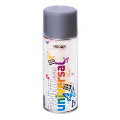 Spray paint universal, gloss gray RAL 7046 Biodur 400ml