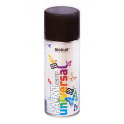Spray paint universal, gloss dark brown matt RAL 8017 Biodur 400ml