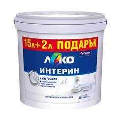 Interior paint 15l + 2l free Leko Interin white